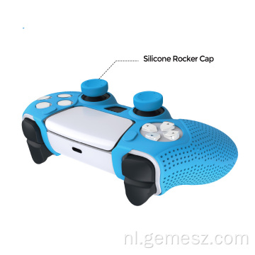 Silicone Skin voor PS5 met DualSense Caps